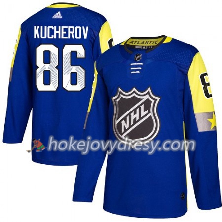Pánské Hokejový Dres Tampa Bay Lightning Nikita Kucherov 86 2018 NHL All-Star Atlantic Division Adidas Royal Modrá Authentic